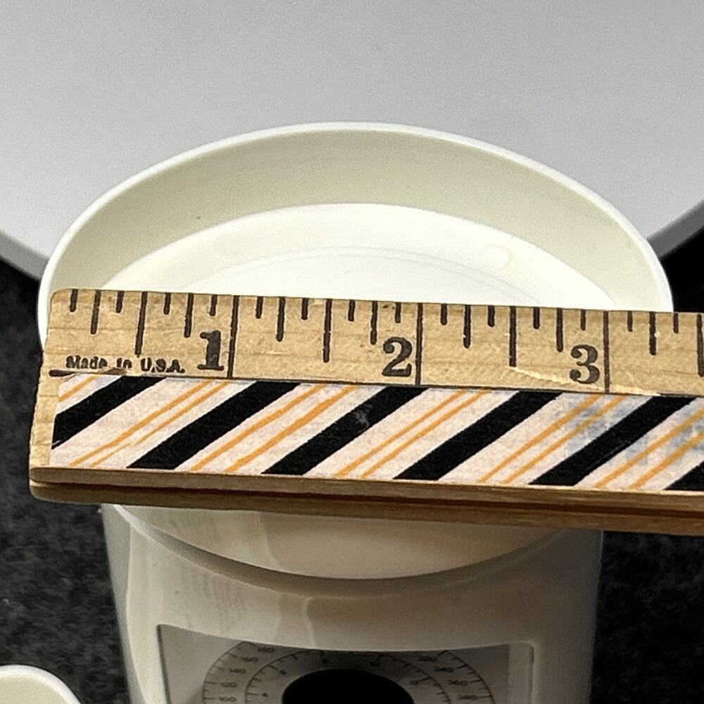 Vintage Deluxe Diet Food Scale White Mechanical Kitchen Tool by Janus w/ Box - Picture 7 of 15